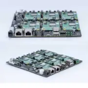 Mini-ITX Cluster Board for Raspberry Pi CM4 - Supports 6 RPI CM4 Modules