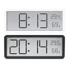 Spacious Digital Wall Clock with Precise Temperature and Date for Family Use