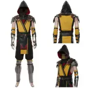 Game Mortal Kombat 11 Scorpion Cosplay Costume Uniform Full Set