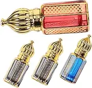 ULTECHNOVO Creative Refillable Perfume Bottle Glass Essential Oil Dispenser Decorative Organizer for Travel and Corrosive Resistant Fragrance Holder