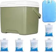 Cooler Box - Insulated Ice Box | 13.8L Outdoor Camping Portable Insulation Refrigerator | Leakproof Reusable Car Freezer Boxes | Ice Chest Food Containers for Fishing Tailgating Travel
