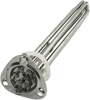 63MM Triangular Flange Stainless Steel Immersion Heating Pipe, 220V/380V Water Heater Heating Element, Suitable for Dishwasher/Water Dispenser/Commercial HOT Water Equipment(220V,9KW L300MM)