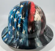 New Full Brim Hard Hat Custom Hydro Dipped SICK NEW AMERICAN GRUNGE FLAG