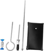 CANIGHT Large Chemistry Lab Stand Flask Clamp Funnel Stand Test Tube Clamp Metalware Support Set