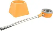 Baluue 1pc Hair Dryer Holder Pro Portable Organizer Stand Conditioner Hairdryer Styler Blow Dryer Hair Dryer Barrel Bracket Punch- Hair Dryer Rack Hair Dryer Storage Rack Pp Orange