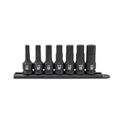 GearWrench 7 Piece 1/2” Drive Hex Bit Impact Imperial Socket Set - 84941