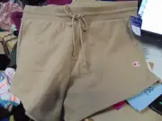 Champion Womens Reverse Weave Short shorts dark khaki size 2X