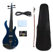 4 String Electric Violin 4/4 Bird Head Flame Maple Solid Wood Violin with Case