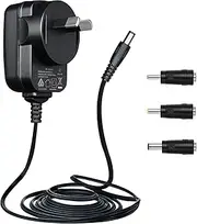 AC 100-240V to DC 5V 2A/2000mA Power Supply Adapter, 10W Adapter with 3 Tips for USB Hub, Tablets, Baby Monitor, Star Shower, TV Box, CCTV Camera, Router and More, SAA FCC Certified