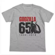 Godzilla 65th Anniversary T-Shirt Grey TOHO Godzilla Store Collection JP Monster