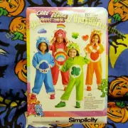 SIMPLICITY 9347 r11157 Care Bears COSTUME sewing Pattern SIZE 1/2-4