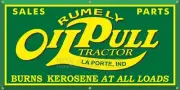 RUMELY OIL PULL KEROSENE TRACTORS DEALER SALES PARTS VINTAGE SIGN REMAKE BANNER