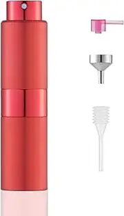 20 ml Perfume Atomiser Refillable Empty Travel Perfume Atomiser for Men and Women Travel Atomiser Bottle for Travel (Red)