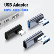 90 Elbow Type C USB C to USB A/USB C Fast Charging Adapter For iPhone 15 16 Pro