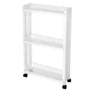 1PC 3-Tier Storage Shelf Movable Slim Slide Out Storage Tower Rack with