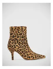 [Wittner] Tadita Hair On Leather Ankle Boot in Leopard