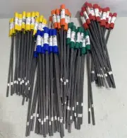 Marking Marker Flags Lawn 5000 Total 1000 Each Red, Yellow, Green, Blue, Orange