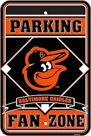 MLB Baltimore Orioles Plastic Parking Sign, Orange & black,