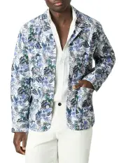 [MJ Bale] Palinuro Printed Worker Jacket in Multi