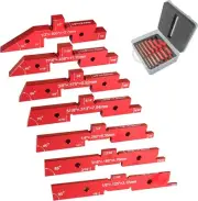 HFS(R)7 pcs Router Table Setup Bars Setup Blocks Height Gauge Set Aluminum Alloy