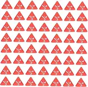 ERINGOGO Polyhedral Dice Set 60pcs Red Acrylic Dices Lightweight Compact for Games Parties