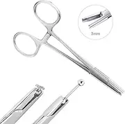 [AccGin] Piercing Clamps Ear Nose Septum Piercing Piercing Tool for All Piercings 316L Stainless Steel Ear Lip Nose Belly Navel Tongue Body Piercing Kit