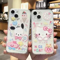 在飛比找ETMall東森購物網優惠-卡通少女心HelloKitty貓咪小狗適用iPhone14p