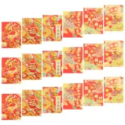 30 Pcs Bags 2024 Year of The Dragon Red Packet New