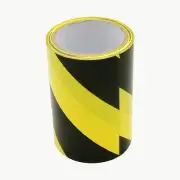 JVCC Hazard Warning Tape (HZ-8): 6 in. x 18 yds. (Black/Yellow stripes)
