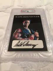 ARNOLD SCHWARZENEGGER Autograph auto Signature PSA Authentic Auto Signed
