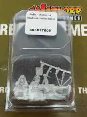 Polish Airborne medium mortar team - Bolt Action Warlord Games New!