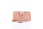 Tosca Women's Ladie's Card Cash Holder Multi Slot Wallet Purse 19x3x11cm - Pink
