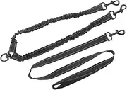 SEWOART Dog Double Lead Hands Pet Leash for Large Dogs Running Leash for Dogs Bungee Extension
