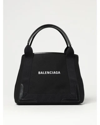 Balenciaga Everyday Tote Bag Canvas Leather Women Black Handbags