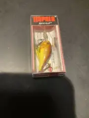Rapala Risto Rap PR-4 Finland Hot Mustard (bronze Hooks)