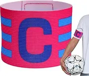 Football Captain Bands,Football Soccer Sports Captain Armband - Anti-Drop Adjustable Player Bands, Soccer Game Accessories Elastic Captain Arm Bands for Soccer