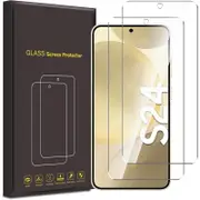 [2 Pack] Screen Protector for Samsung Galaxy S24/S2 5G, Samsung Galaxy S24 5G 6.1-Inch 9H Tempered Glass Scratch-Resistant