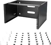 StarTech.com 6U Wall Mount Network Rack - 14 Inch Deep (Low Profile) - 19" Patch Panel Bracket for Shallow Server and IT Equipment, Network Switches - 44lbs/20kg Weight Capacity, Black (WALLMOUNT6)