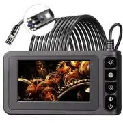 Dual Lens Industrial Endoscope Borescope Camera with Light, 4.3'' LCD Screen ...