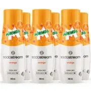 NEW 6x SodaStream Mirinda Orange Syrup Soda Mix 440mL Pack BULK