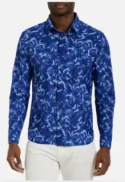BNWT Robert Graham ATLANTA WAY Performance Stretch Knit Shirt, size L