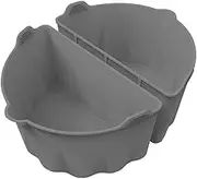 Silicone Slow Cooker Liner - disposables Pot Liners, Meat Slower Cookers - 1 Pair Food-Grade Silicone Liner's Microwave Safe for Stews, Rice & Soup - Gray, Black, Blue, Red & Green