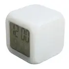 Kids Digital Clock LED 7 Colors Night Glowing Temperature LED Clock For Home.