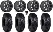 Fuel Maverick Bdlk 15" Wheels Bk 30" Intersect Tires Can-Am Defender