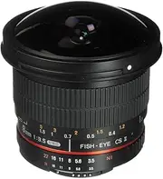 Rokinon HD8M-N 8mm f/3.5 HD Fisheye Lens with Auto Aperture Chip and Removable Hood for Nikon DSLR 8-8mm, Fixed-Non-Zoom Lens