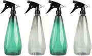 Toddmomy 4pcs Plastic Spray Bottles: 1l Refillable Containers Empty Small Spray Bottle for Hair, Cooking, Cleaning