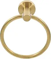 GETAJGHSD 2 Golden Towel Ring Hand Towel Holder for Bathroom Wall Small Towel Rack Towel Holder Bathroom Hand Towel Ring Bathroom Hand Towels Brushed Towel Holder