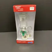 Christmas Night Light Plug In Candle Chamberstick with Holly NIP
