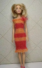 1:6 scale doll clothes fit 11.5" fashion doll handmade (hand knitted) dress