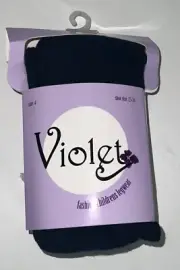 Violet Girls Argyle Tights Size 4